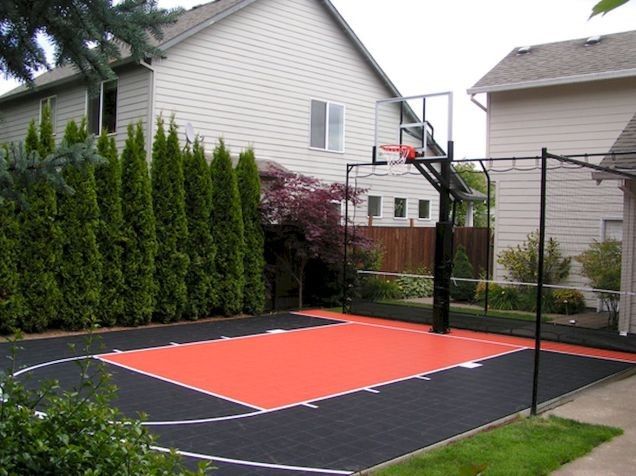 Backyard basketball court Australia