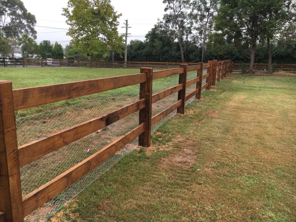 cypress post and rail fence